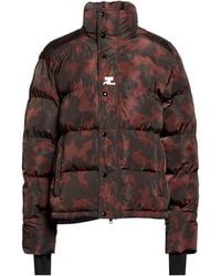 Courreges - Burgundy Puffer Polyester - Lyst