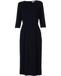 Harris Wharf London Vestido a media pierna - Negro