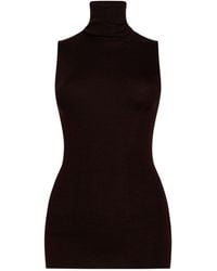 Gentry Portofino - Dark Turtleneck Virgin Wool, Silk - Lyst