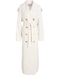 Max Mara - Cream Overcoat & Trench Coat Virgin Wool - Lyst