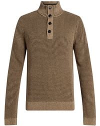 Jack & Jones - Khaki Sweater Acrylic, Cotton - Lyst