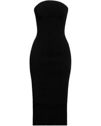 KHAITE - Rumer Strapless Ribbed-Knit Midi Dress - Lyst