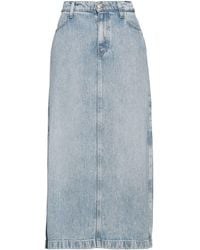 7 For All Mankind - Denim Skirt - Lyst