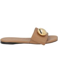 Loewe - Camel Sandals Leather - Lyst