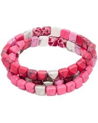 Isabel Marant - Fuchsia Bracelet Resin, Brass - Lyst