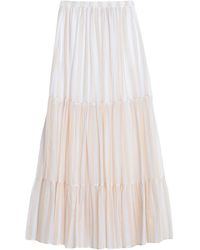 MSGM - Maxi Skirt Cotton - Lyst