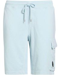 C.P. Company - Sky Shorts & Bermuda Shorts Cotton - Lyst