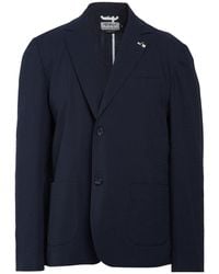Fred Mello - Midnight Blazer Cotton, Elastane - Lyst
