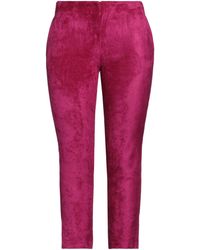 Kaos - Fuchsia Pants Cotton, Viscose - Lyst