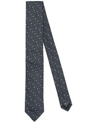 DOLCE & GABBANA Tie Black 100% Silk Floral Print Print Classic Necktie RRP $250 