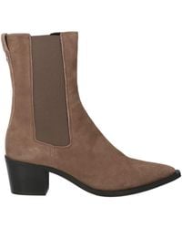 Calvin Klein - Ankle Boots Leather, Textile Fibers - Lyst