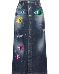 DSquared² - Denim Skirt - Lyst