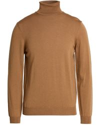 Heritage - Camel Turtleneck Merino Wool - Lyst