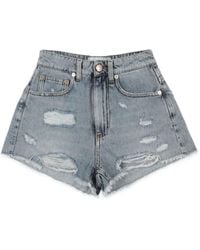 ERMANNO FIRENZE - Denim Shorts Cotton - Lyst