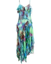 Alexandre Vauthier - Azure Mini Dress Silk - Lyst