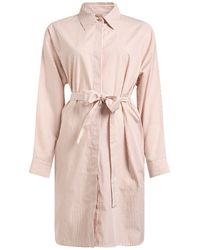 BOSS - Midi Dress Cotton - Lyst