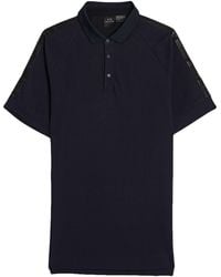 ARMANI EXCHANGE - Midnight Polo Shirt Cotton, Polyester, Elastane - Lyst