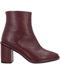 Roberto Festa - Burgundy Ankle Boots Leather - Lyst