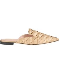 Alberta Ferretti - Sand Mules & Clogs Textile Fibers - Lyst
