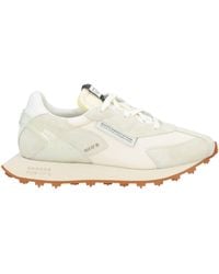 RUN OF - Sneakers Leather, Textile Fibers - Lyst