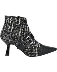 Divine Follie - Ankle Boots Textile Fibers, Leather - Lyst