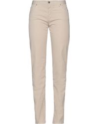 Blue Les Copains Pants in Beige Natural Womens Clothing Trousers Slacks and Chinos Full-length trousers 