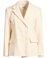 Sandro - Blazer Linen, Cotton, Elastane - Lyst