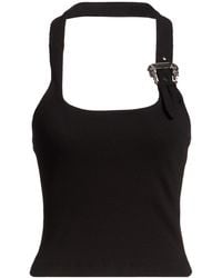 Versace Jeans Couture - Top Cotton, Elastane - Lyst