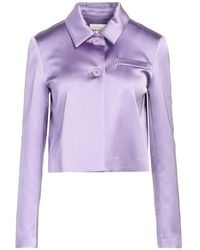 Semicouture - Lilac Jacket Acetate, Polyamide, Elastane, Polyester - Lyst