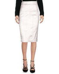 Elisabetta Franchi Falda corta - Blanco