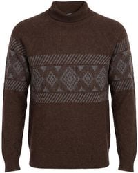 Barba Napoli - Khaki Turtleneck Virgin Wool - Lyst