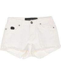 John Richmond Denim Shorts - White