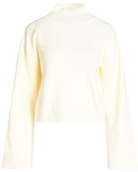 Kaos - Cream Turtleneck Viscose, Polyester - Lyst