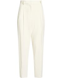 Elisabetta Franchi - Cream Pants Polyester, Elastane - Lyst