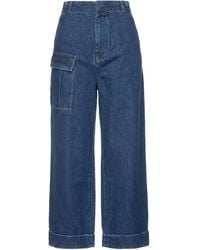 Plan C - Jeans Cotton, Polyester - Lyst