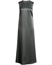 Alysi - Chocolat Dark Maxi Dress Viscose, Virgin Wool, Cotton - Lyst