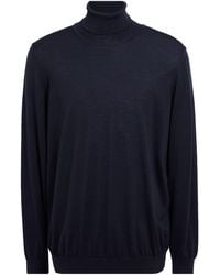 BOSS - Midnight Turtleneck Virgin Wool - Lyst