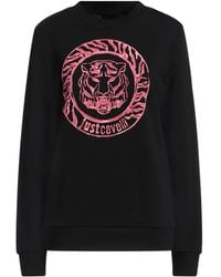 Just Cavalli - Logo-Print Cotton Sweatshirt - Lyst