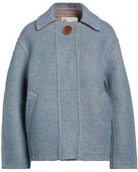 Tory Burch - Light Coat Wool, Synthetic Fibers, Mohair Wool, Alpaca Wool, Silk - Lyst