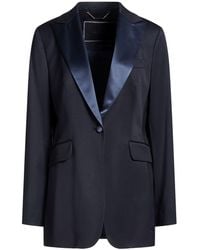 Kiton - Midnight Blazer Virgin Wool, Elastane, Triacetate, Polyethylene - Lyst