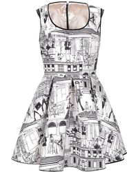 Elisabetta Franchi Kurzes Kleid - Weiß