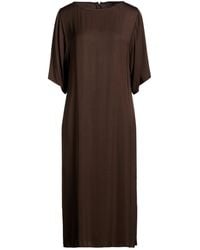 Peserico - Dark Midi Dress Viscose - Lyst