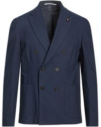 Exibit - Midnight Blazer Cotton, Linen - Lyst