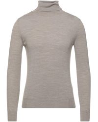 Vneck - Sand Turtleneck Merino Wool - Lyst