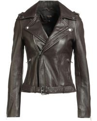 Maje - Jacket Lambskin - Lyst