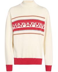 Napapijri - Turtleneck Cotton, Wool - Lyst