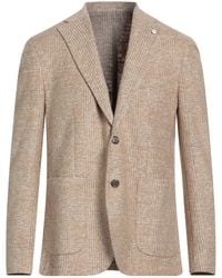 L.B.M. 1911 - Sand Blazer Cotton, Acrylic, Polyester, Virgin Wool - Lyst