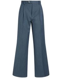 Sandro - Slate Pants Polyester, Wool, Viscose, Elastane - Lyst