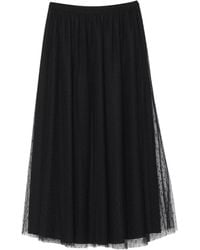 RED Valentino Long Skirt - Black