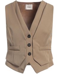 Dixie - Camel Tailored Vest Polyester, Viscose, Elastane, Acetate - Lyst